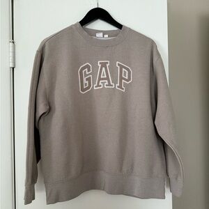 GAP Tan Sweatshirt with Sparkly thread